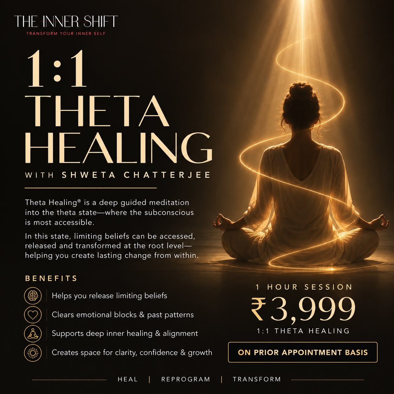 One-to-One Theta Healing With Shweta Chatterjee